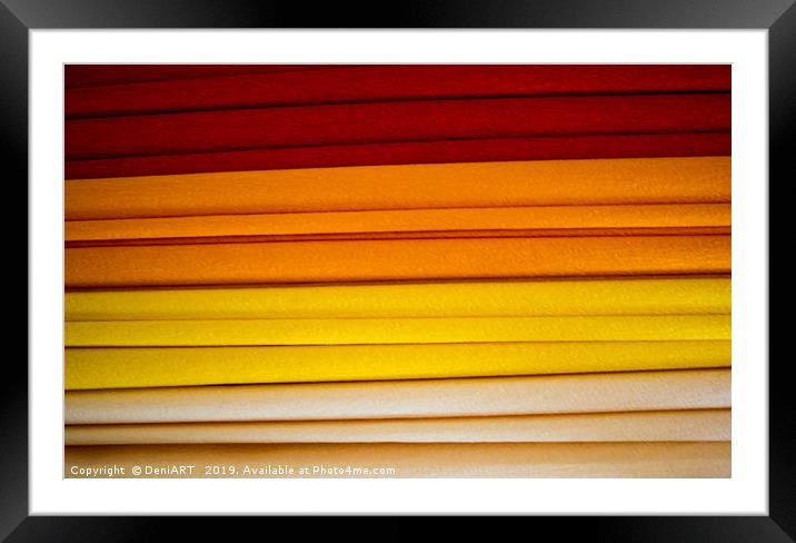 Colours Number two Framed Mounted Print by DeniART 