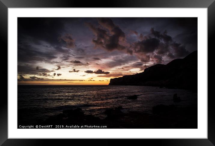 Sunrise early in the morning Framed Mounted Print by DeniART 