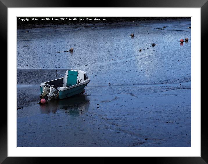 Aground on the blue sands... Framed Mounted Print by Andy Blackburn