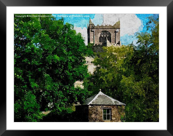 The Priory at Cartmel in the summertime..., Framed Mounted Print by Andy Blackburn