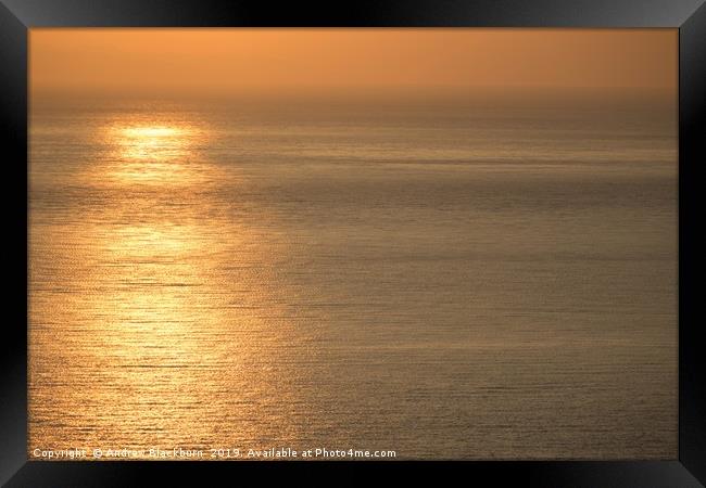 A Mediterranean sunrise...  Framed Print by Andy Blackburn