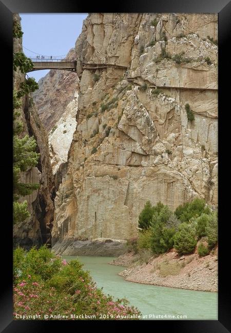Gorge of the Gaitanes, Andalucia, Spain.  Framed Print by Andy Blackburn