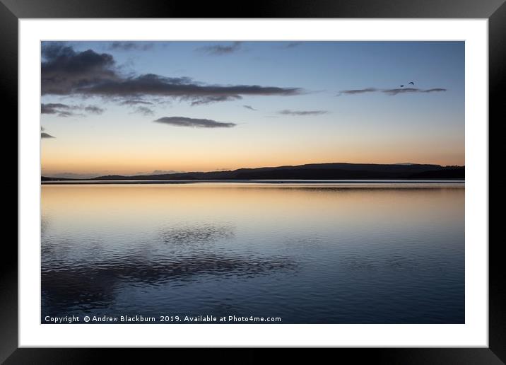 Estuary view...  Framed Mounted Print by Andy Blackburn