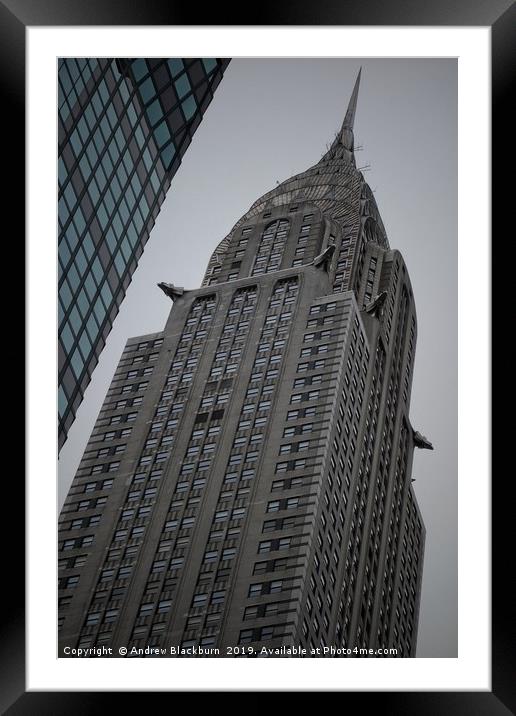  The Chrysler Building, New York City...  Framed Mounted Print by Andy Blackburn