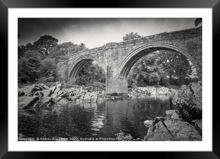 Devils Bridge, Kirkby Lonsdale, Cumbria... Framed Mounted Print by Andy Blackburn