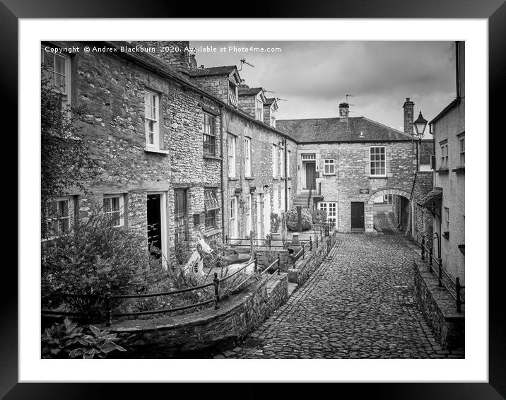 Dr Mannings Yard, Kendal, Cumbria... Framed Mounted Print by Andy Blackburn