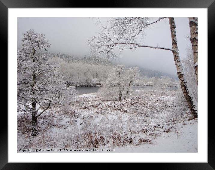Winter In Perthshire          Framed Mounted Print by Gordon Pollock