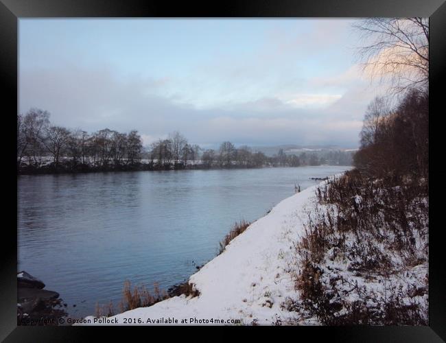 Winter On The Tay          Framed Print by Gordon Pollock