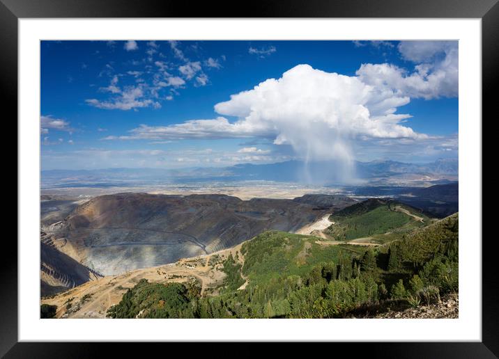 Bingham Canyon Copper Mine Framed Mounted Print by Brent Olson