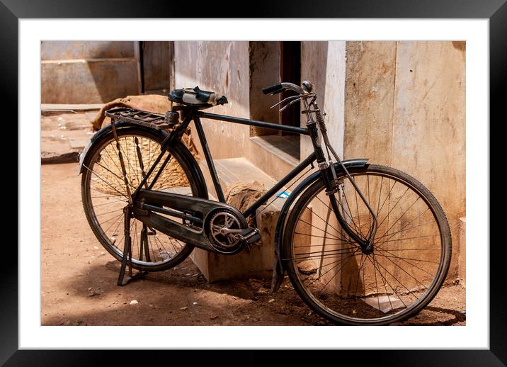  Rusty bike Framed Mounted Print by Brent Olson