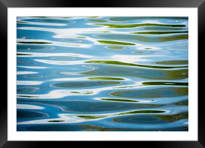  abstract ripples Framed Mounted Print by Brent Olson