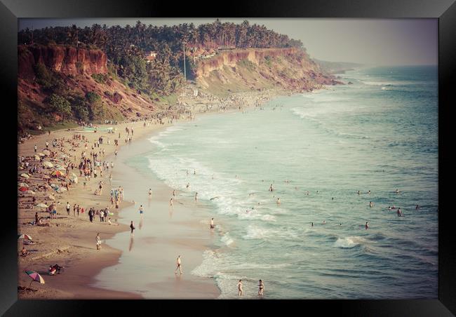  Varkala Cliffs Framed Print by Brent Olson