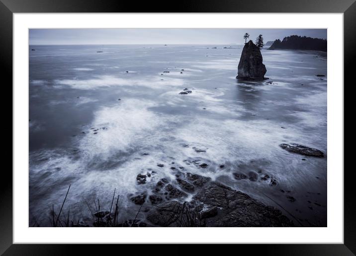 Glassy shore Framed Mounted Print by Brent Olson