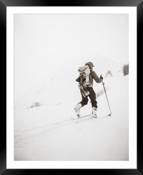 climbing through the storm Framed Mounted Print by Brent Olson