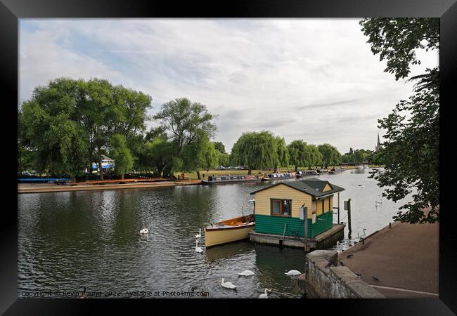 River Avon at Stratford upon Avon Framed Print by Kevin Round