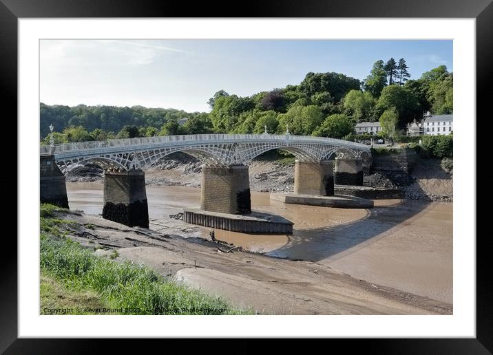 Iron Bridge Chepstow Wales Framed Mounted Print by Kevin Round