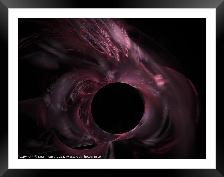 Black Hole Framed Mounted Print by Kevin Round