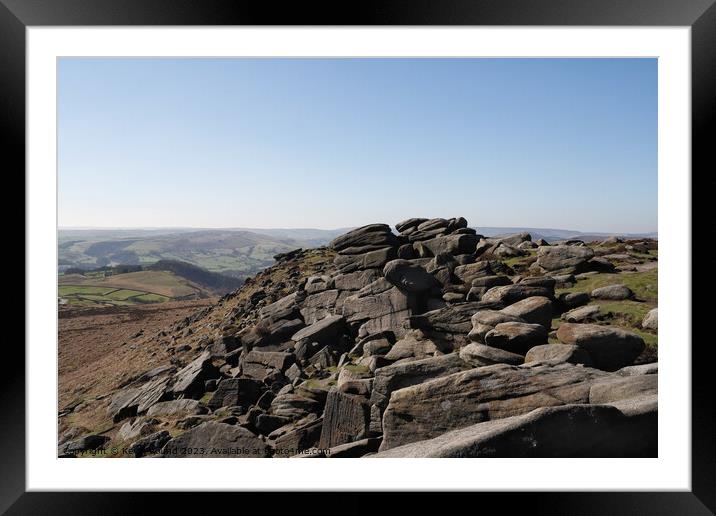 Outdoor stonerock Framed Mounted Print by Kevin Round