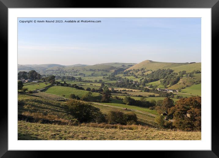 Dovedale English Countryside Framed Mounted Print by Kevin Round