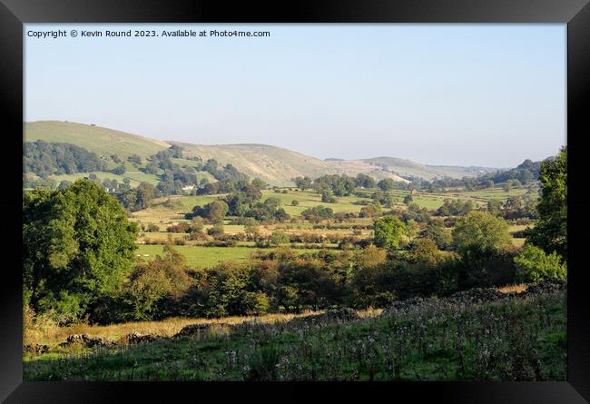 Dovedale late summer Framed Print by Kevin Round