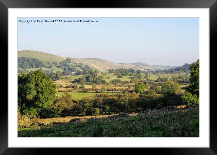 Dovedale late summer Framed Mounted Print by Kevin Round