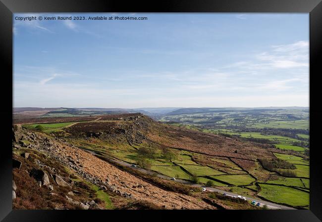 View for Curbar Edge Framed Print by Kevin Round