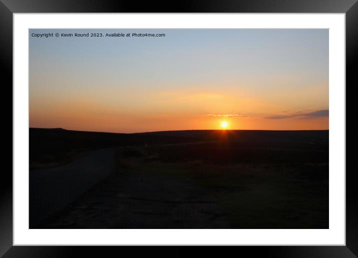 Sky sunset Framed Mounted Print by Kevin Round