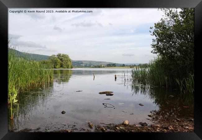 Llangorse lake Wales Framed Print by Kevin Round