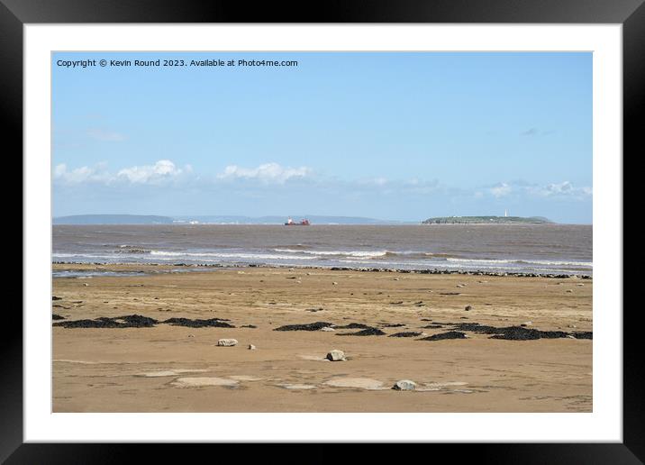 Welsh coast Lavernock beach Framed Mounted Print by Kevin Round