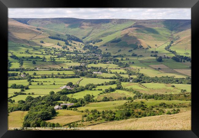 Edale countryside Framed Print by Kevin Round