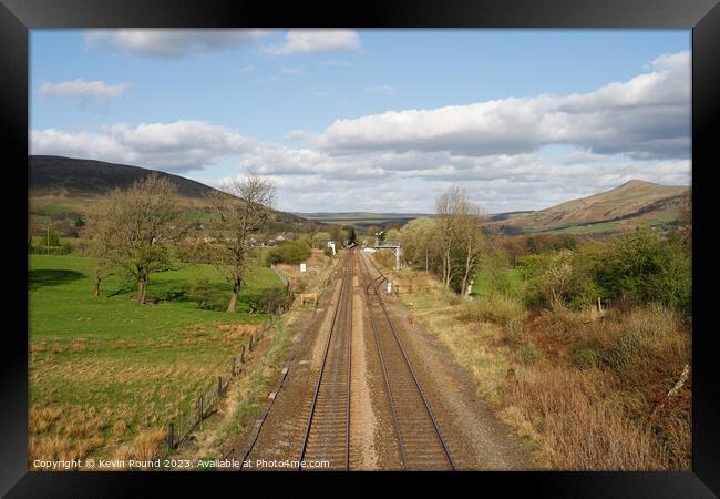 Edale railway Framed Print by Kevin Round