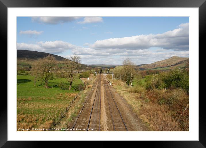 Edale railway Framed Mounted Print by Kevin Round