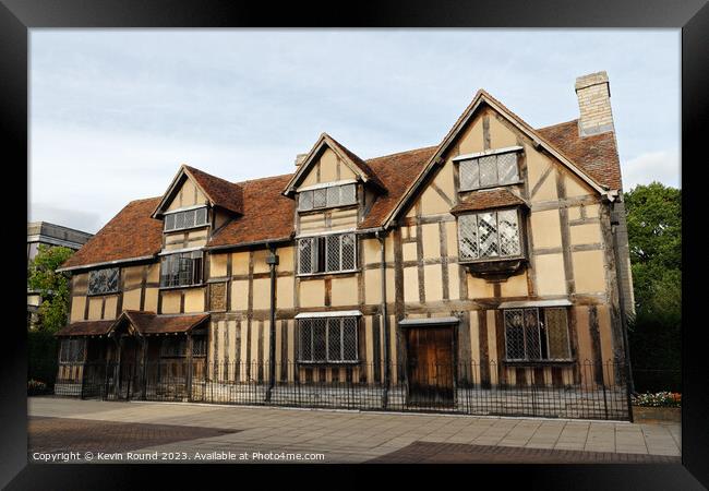 Shakespeare's Birthplace Framed Print by Kevin Round