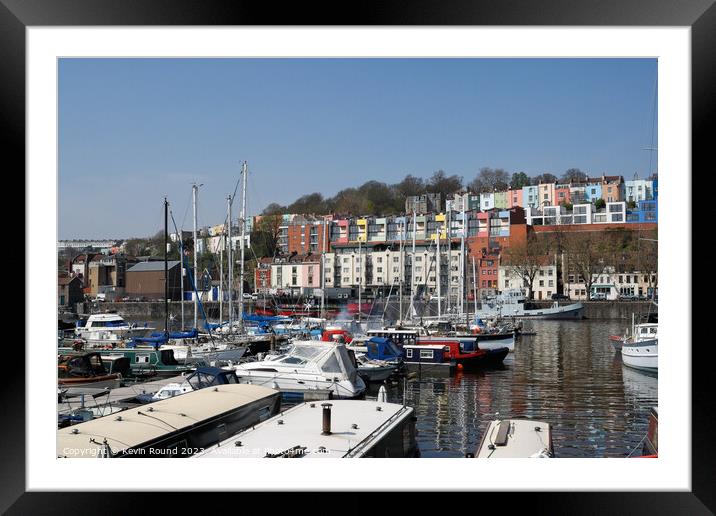 Bristol harbour marina Framed Mounted Print by Kevin Round