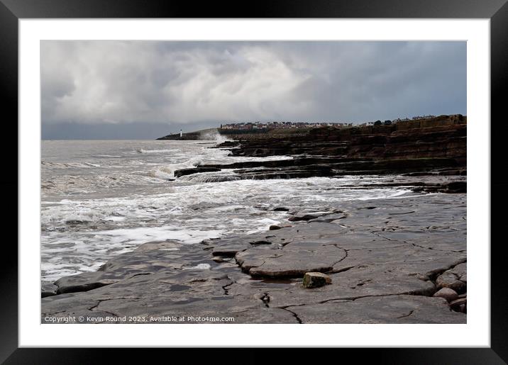 Bendrick rocks winter Framed Mounted Print by Kevin Round