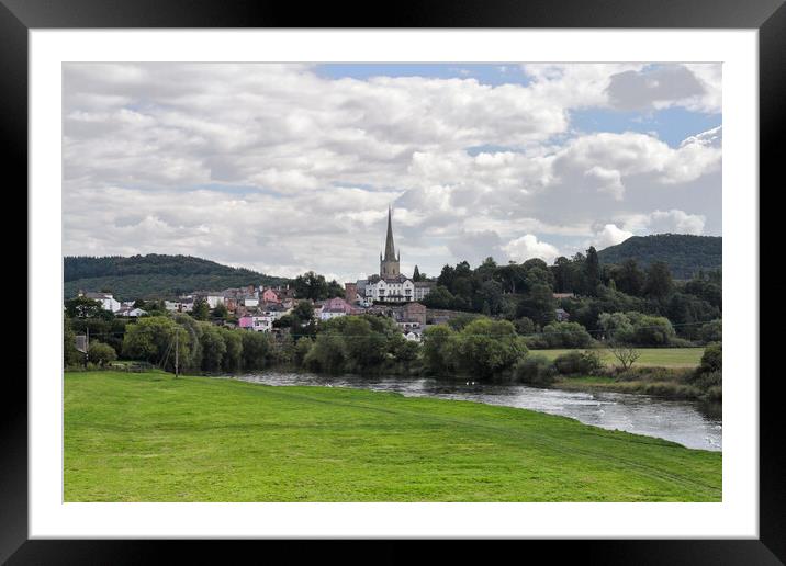 Ross on Wye landscape Framed Mounted Print by Kevin Round