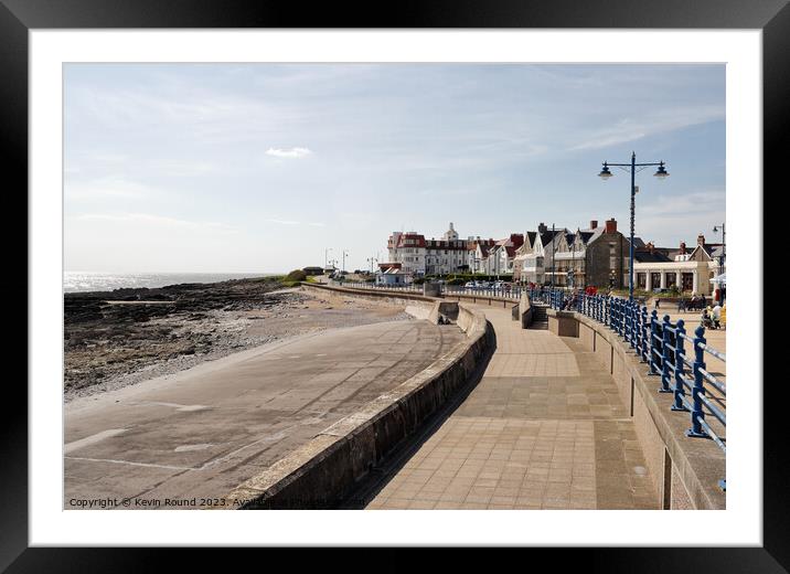 Porthcawl Promenade Framed Mounted Print by Kevin Round