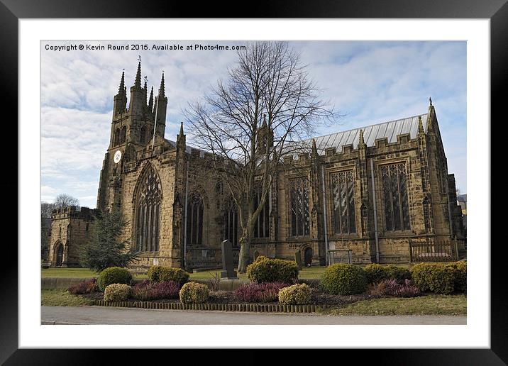  Tideswell Church Framed Mounted Print by Kevin Round
