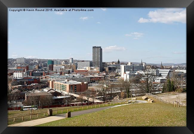  Sheffield city centre Framed Print by Kevin Round