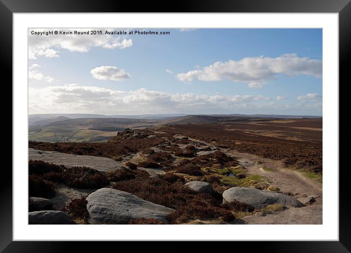  Stanage Edge Framed Mounted Print by Kevin Round