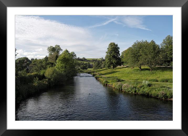 River Wye Bakewell Framed Mounted Print by Kevin Round