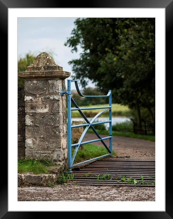 Blue Iron Gate Framed Mounted Print by Chris Watson