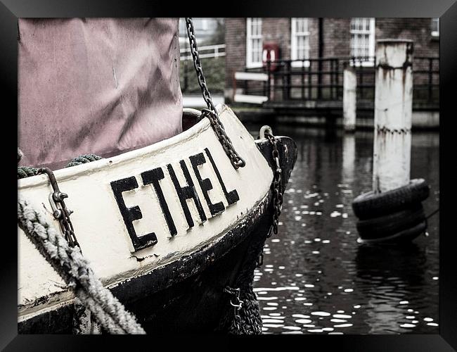 A Boat Named Ethel Framed Print by Chris Watson