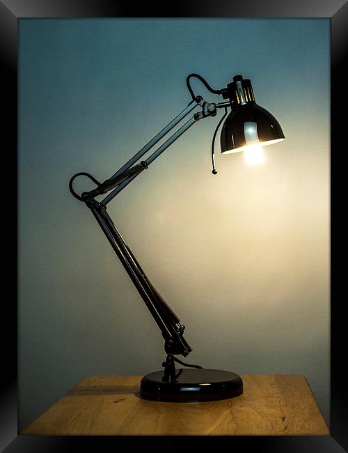 Angle Lamp Framed Print by Chris Watson