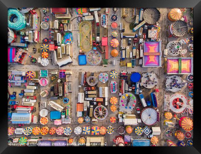 Bird's-Eye View of Hull Fair Framed Print by Christopher Fenton