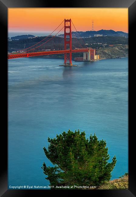 Golden Gate bridge Framed Print by Eyal Nahmias