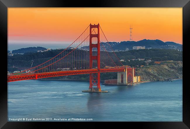 Golden Gate Bridge Framed Print by Eyal Nahmias