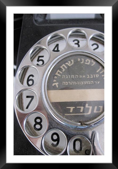 iPhone template Vintage rotary phone Framed Mounted Print by Eyal Nahmias
