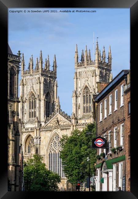 York Minster Framed Print by Jo Sowden