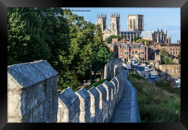 York Minster from the City Wall Framed Print by Jo Sowden